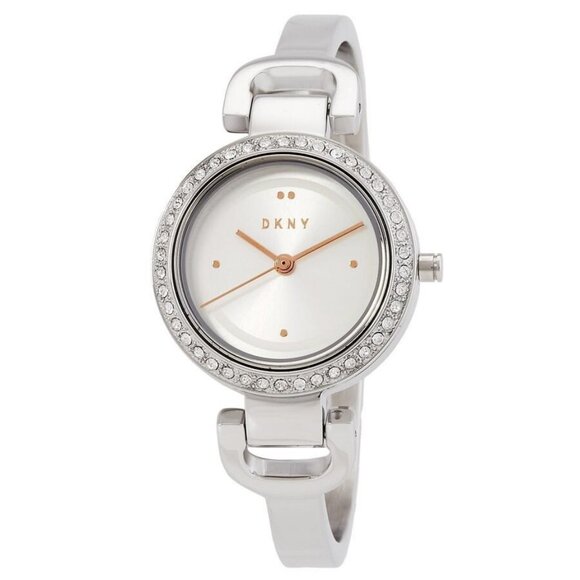 FX03656B NWT DKNY Fashion Ladies Quartz Steel Authentic Watch - Picture 1 of 4